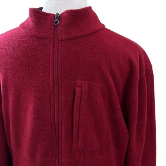 GUC Saddlebred Red Lightweight Full Zip Fleece Jacket. Size L - Picture 3 of 7